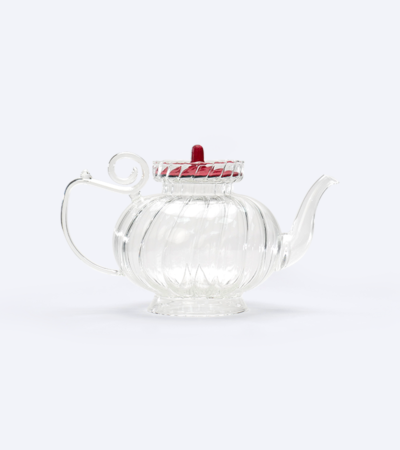 Théière porcelaine Lid Rouge